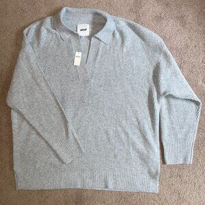Aerie cozyup collared waffle knit sweater